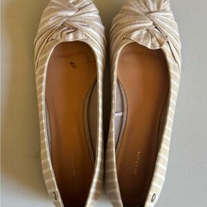 Nautica Women's Tan Striped Flats